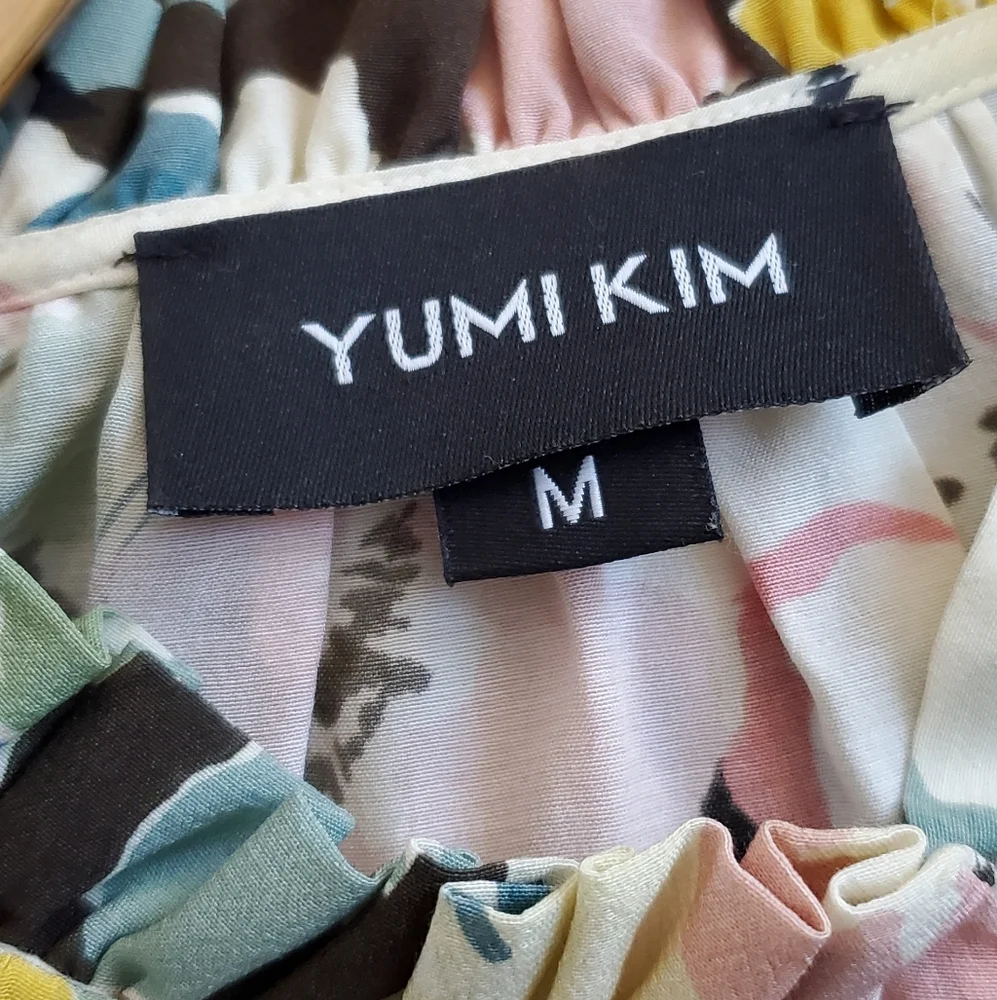 🌸🌺 Yumi Kim Anthropologie Multicolor Floral Mini Midi Dress Long Sleeve - Picture 2 of 5